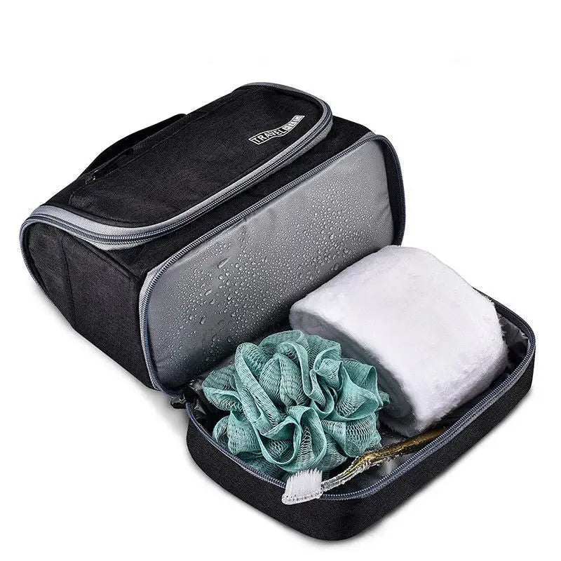 the travel toilet bag with a toilet bag inside