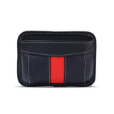 the black and red leather wallet
