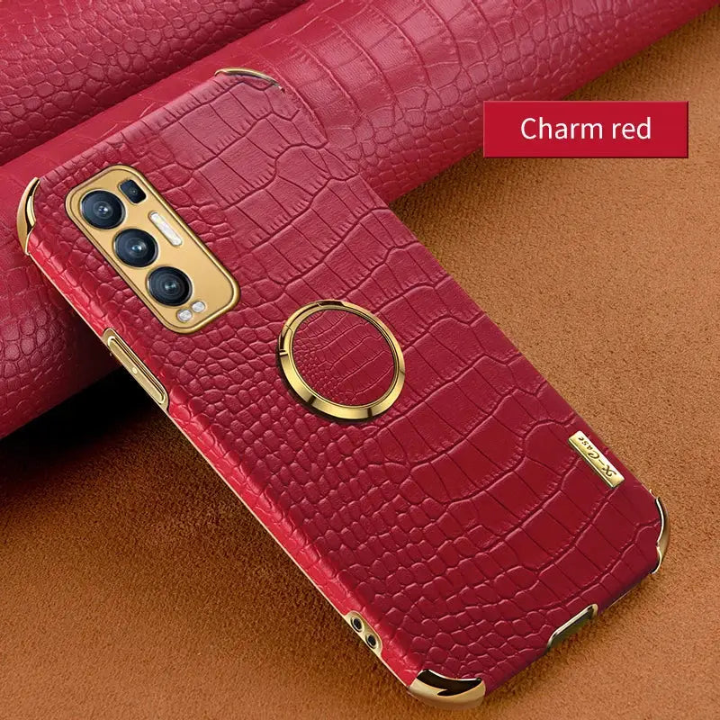 the luxury crocodile leather case for iphone
