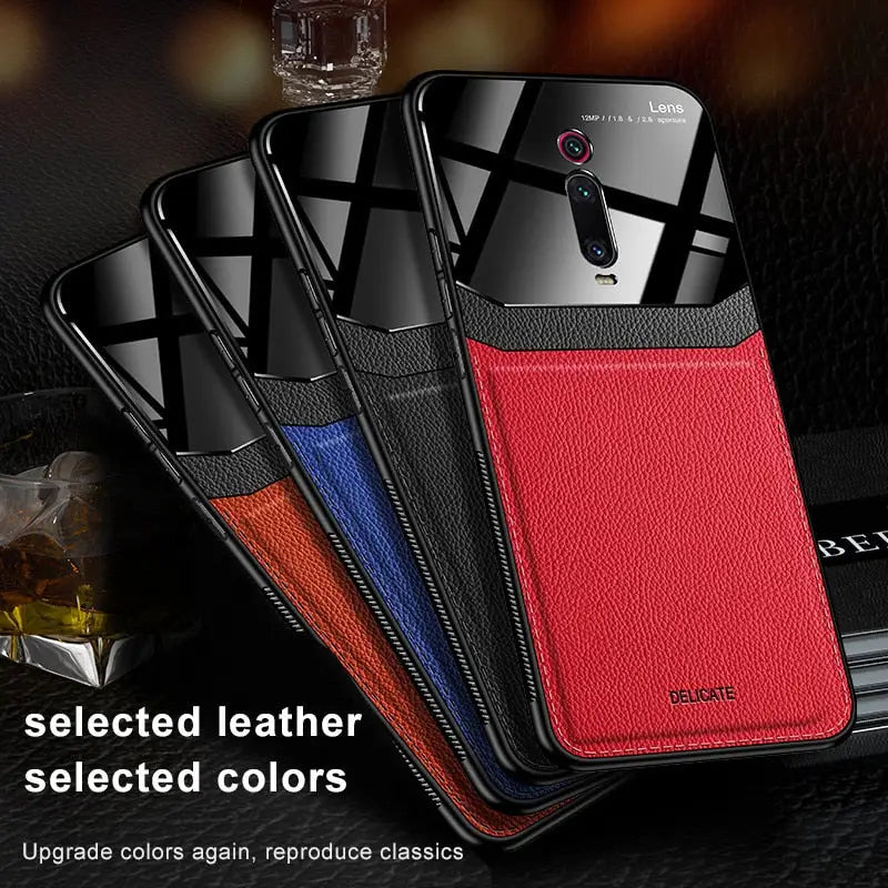the case is made from genuine leather and has a zipper closure