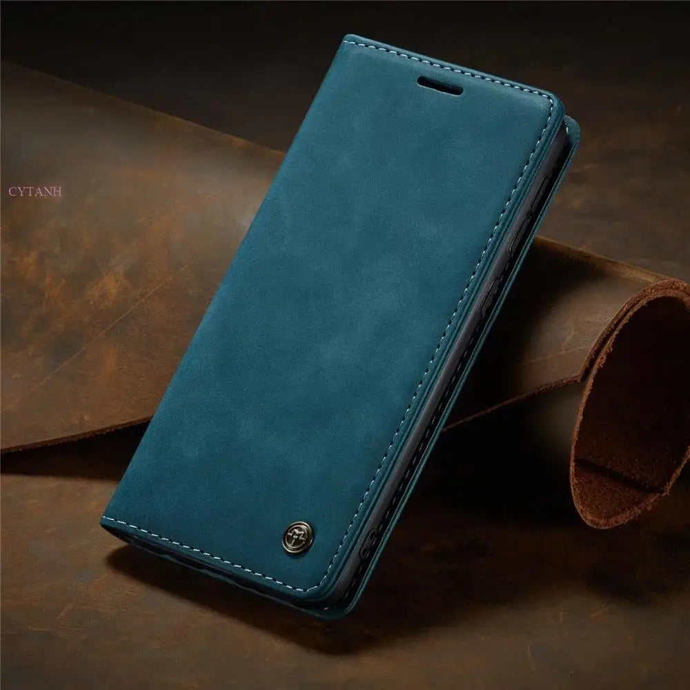 Luxury leather flip case for iphone 6