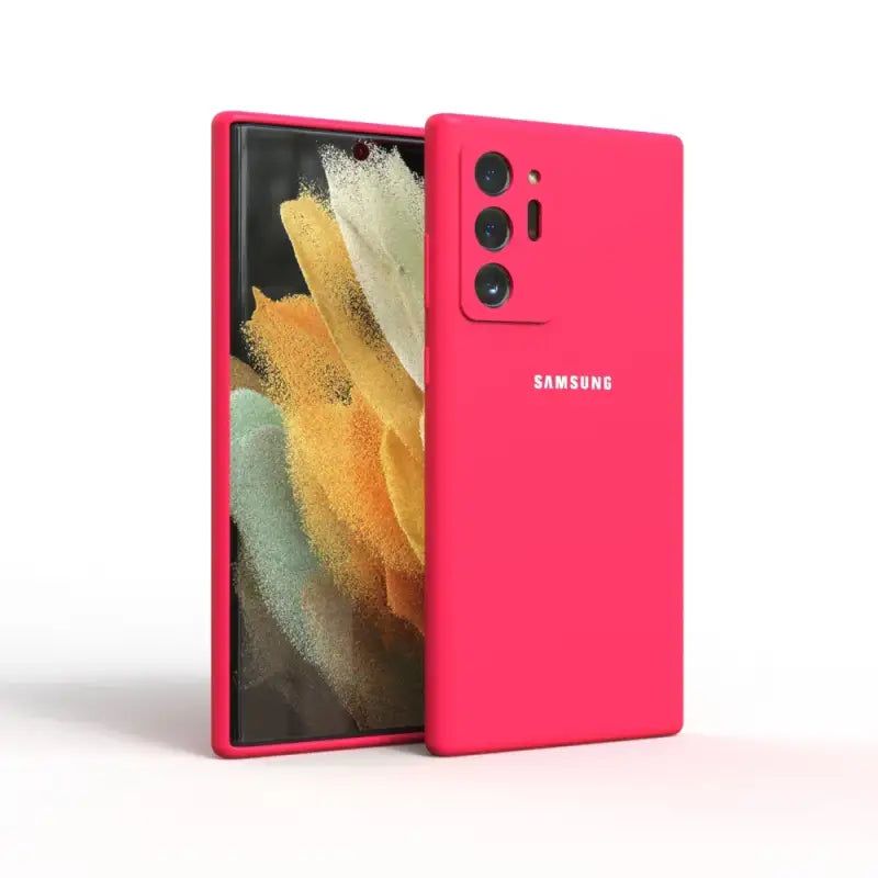 the samsung pixel is a bright pink phone