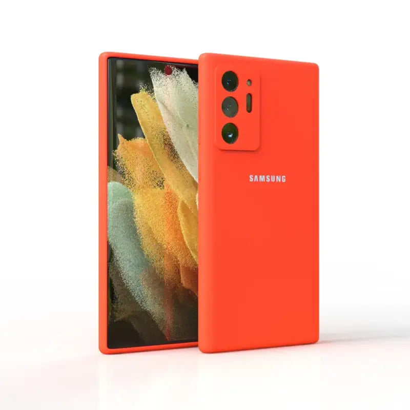 the new samsung pixel is a bright orange