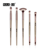 5 pcs makeup brush set with a bag