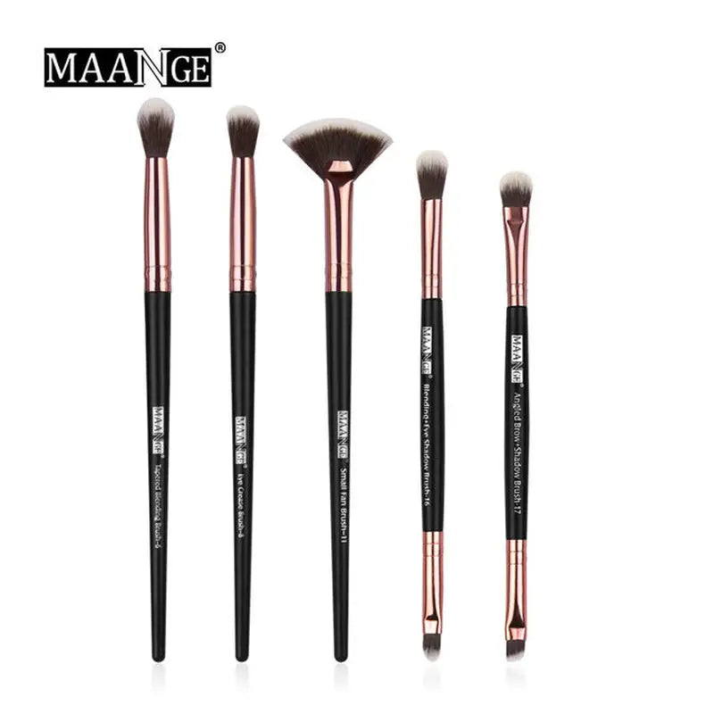 makeup brush set with a brush