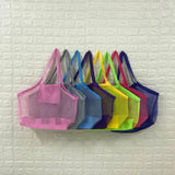 a colorful bag hanging on a wall