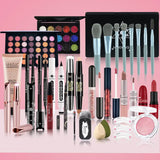 a collection of makeup products