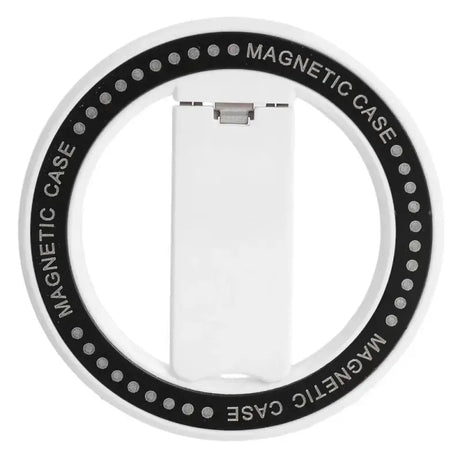 The magic case is a white and black ring with a black and white logo