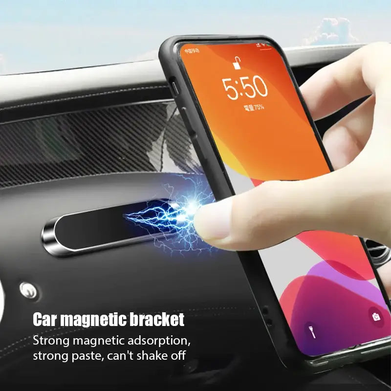 Magnetic magnetic car phone holder