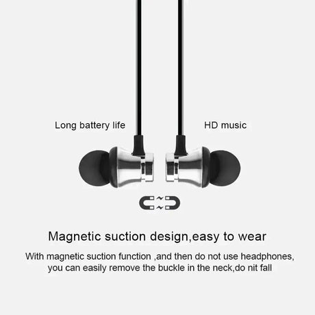 The magnetic earphones are designed to be in - ear