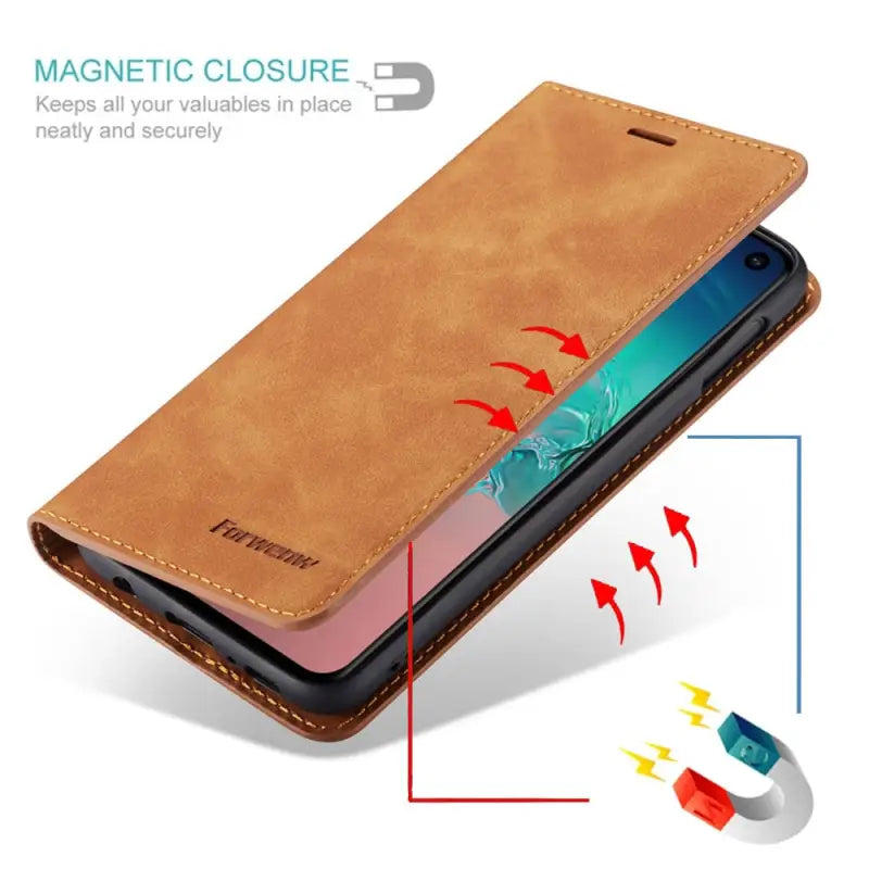magnetic magnetic magnetic flip case for samsung galaxy s10