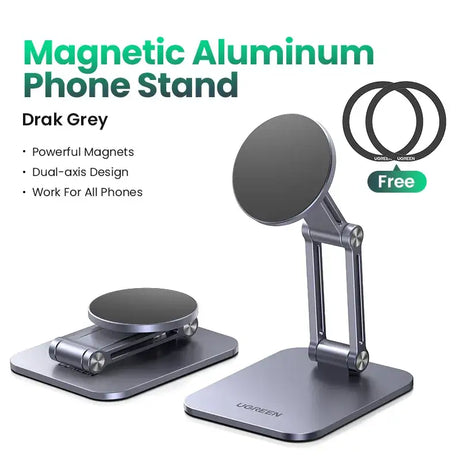 The magnetic phone stand is designed to hold your phone and other devices