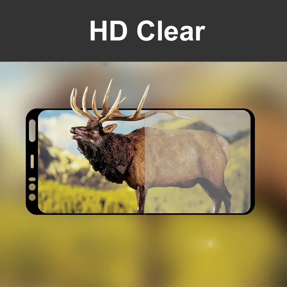 Majestic elk with impressive antlers bugling in a natural setting, displayed on a smartphone screen.