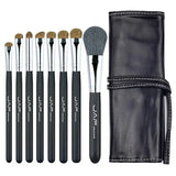 the 5 piece brush set with leather case