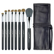 the 5 piece brush set with leather case