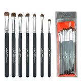 5 piece makeup brush set with case