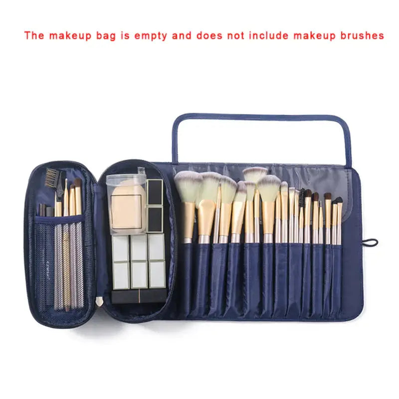 makeup brush set with case