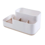 a white plastic box with two compartments