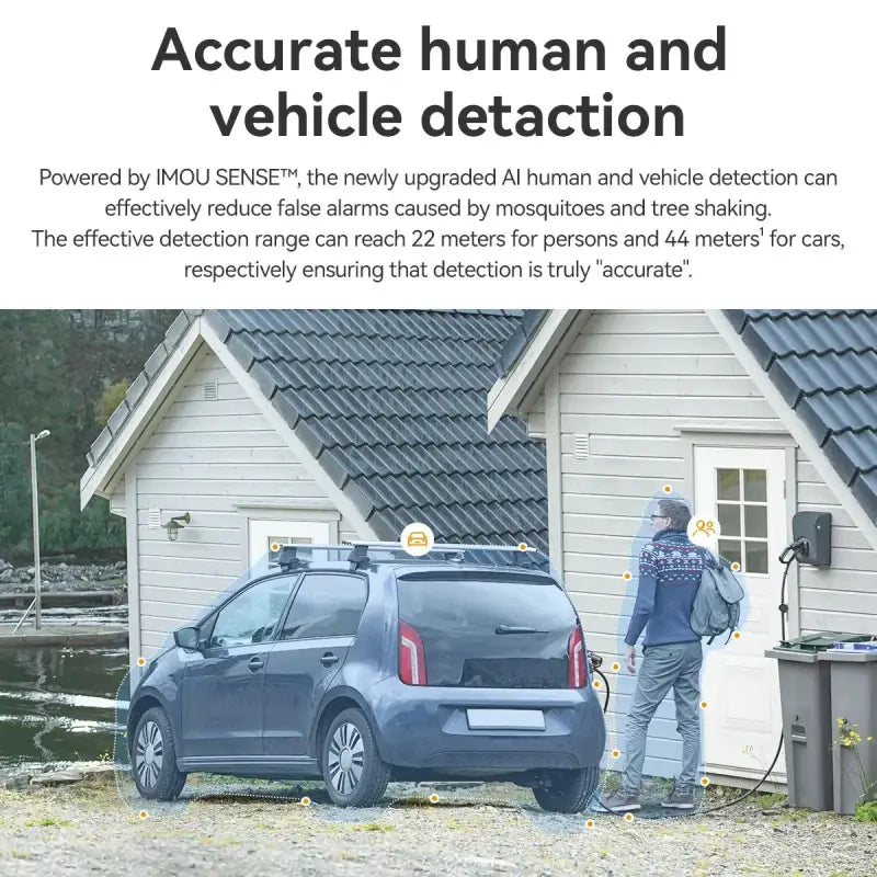 a man standing next to a car with the words acuten and vehicle