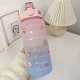 a water bottle with a cartoon character on it