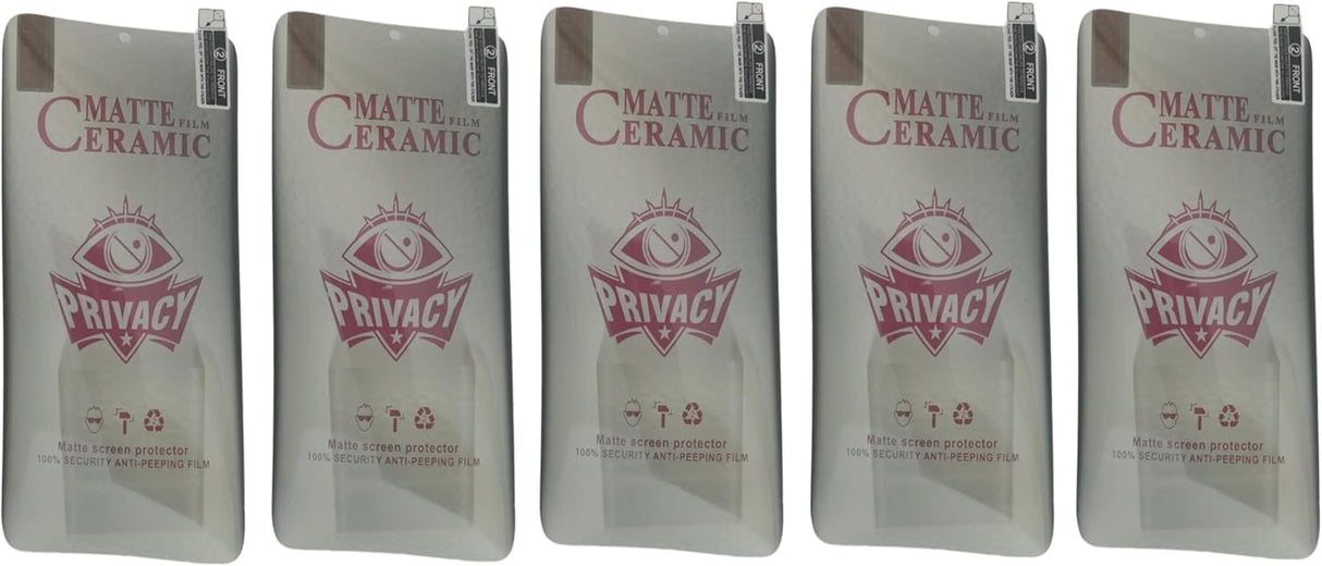 Matte ceramic privacy screen protectors.