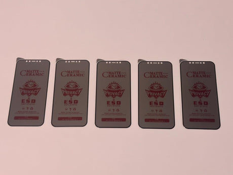 Matte ceramic privacy screen protectors.