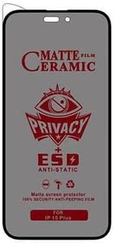 Matte ceramic privacy screen protector.