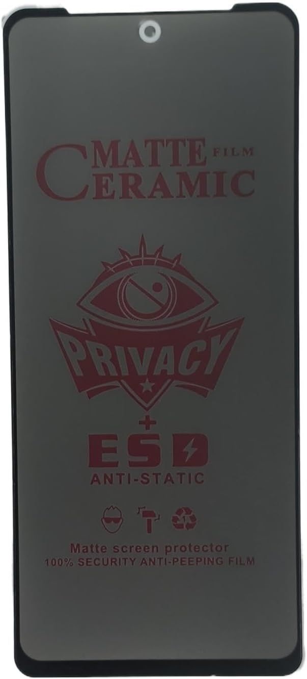 Matte ceramic privacy screen protector.