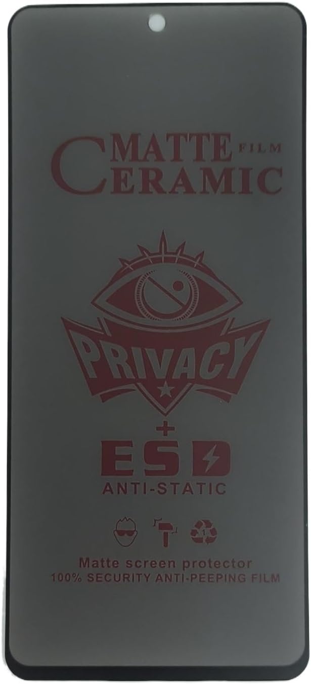 Matte ceramic privacy screen protector.