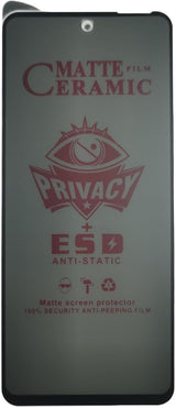 Matte ceramic privacy screen protector.