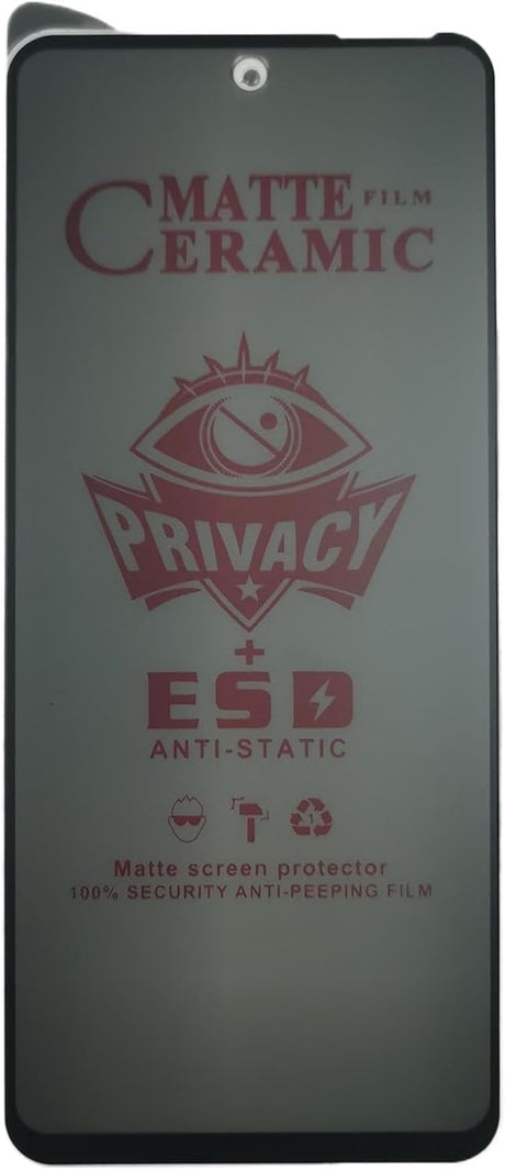 Matte ceramic privacy screen protector.