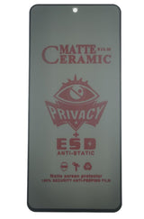 Matte ceramic privacy screen protector.