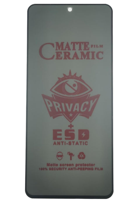 Matte ceramic privacy screen protector.