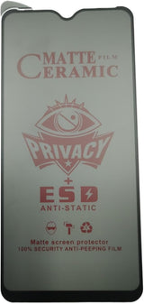 Matte ceramic privacy screen protector.