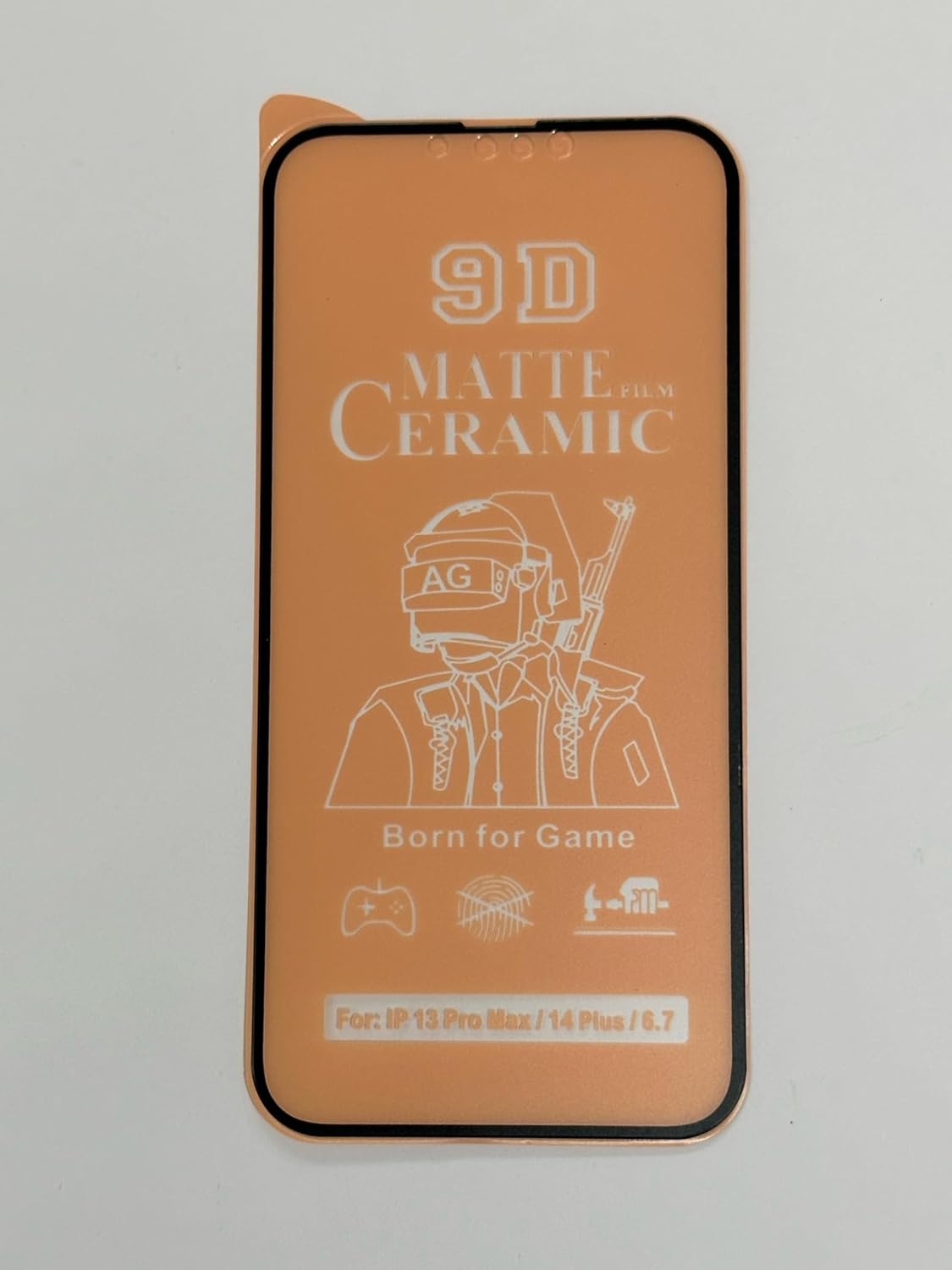Matte ceramic screen protector.