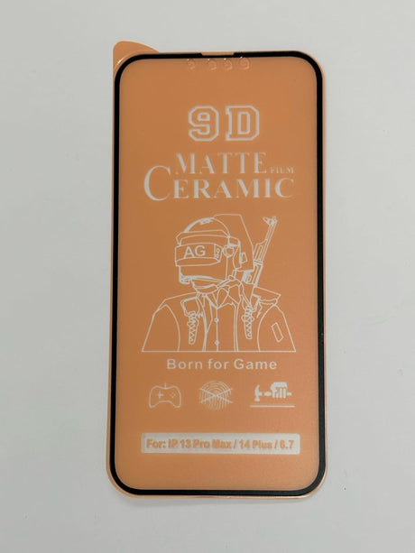 Matte ceramic screen protector.