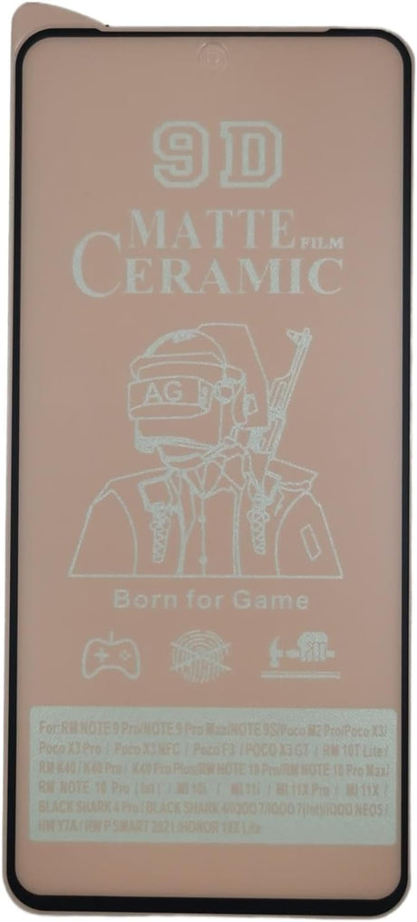 Matte ceramic screen protector.