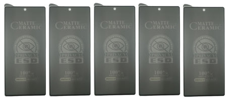 Matte ceramic screen protectors.