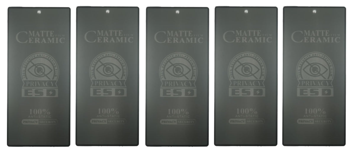 Matte ceramic screen protectors.