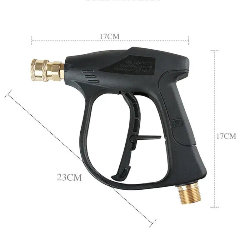 the gun is shown with the measurements of the trigger