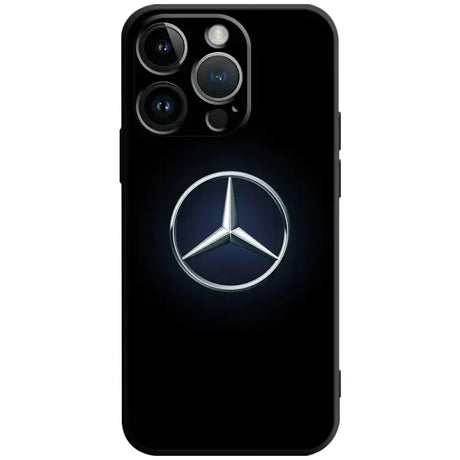 Mercedes logo on black phone case