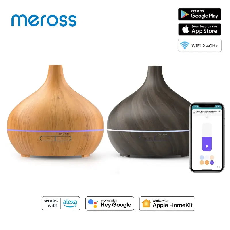 a close up of two wooden vases with a phone on a table