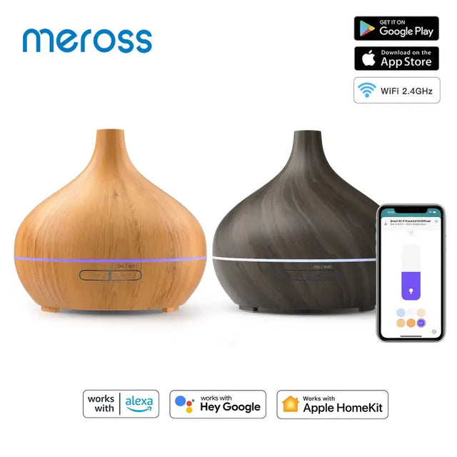 a close up of two wooden vases with a phone on a table