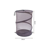the mesh laundry bag is shown with measurements