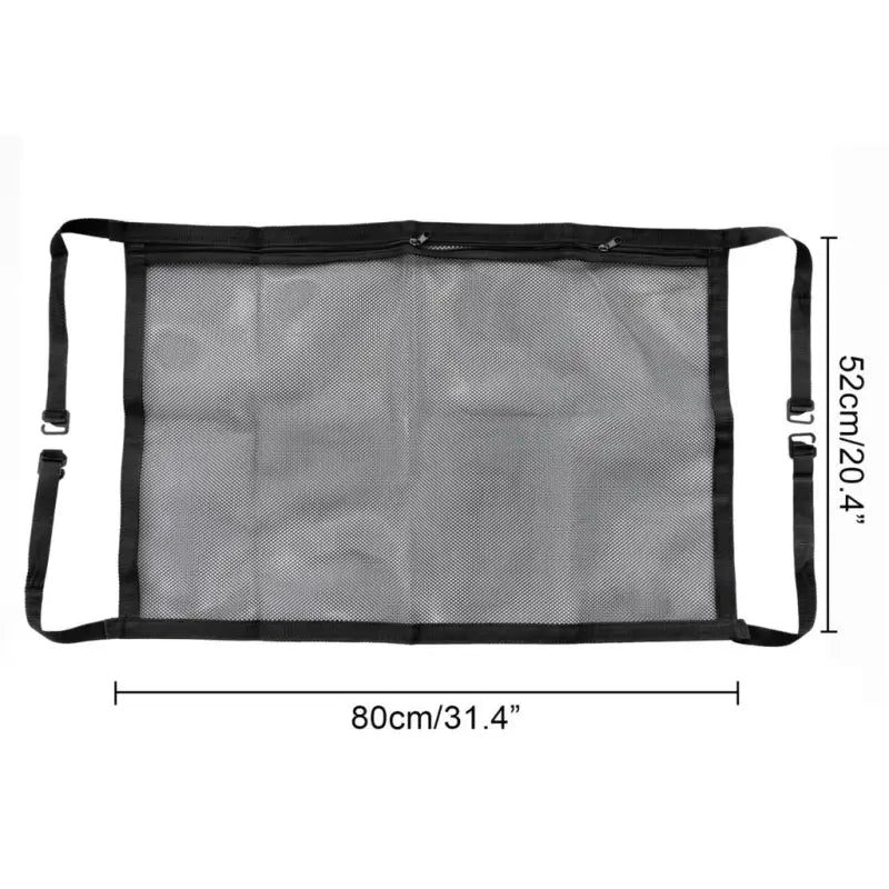 a drawing of a mesh bag with a zipper on it