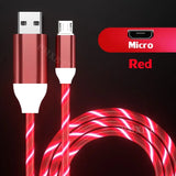 a close up of a red and white lightning charging cable