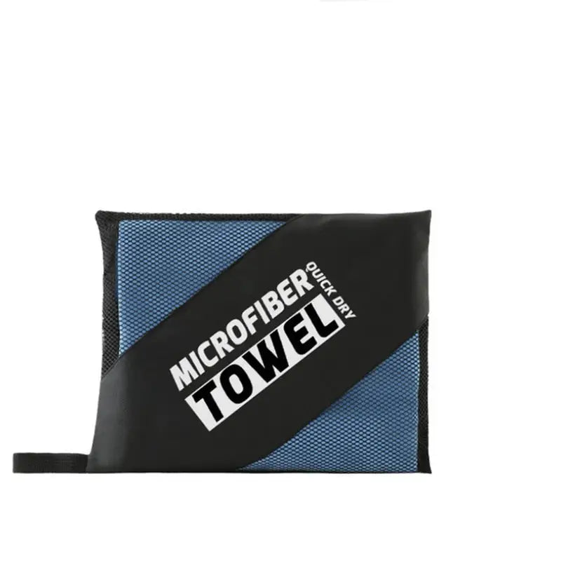 a black and blue pouch with the words’no more ’