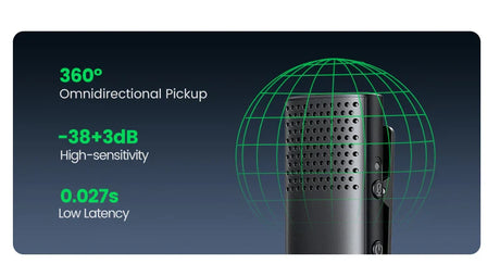Microphone with omnidirectional pickup.