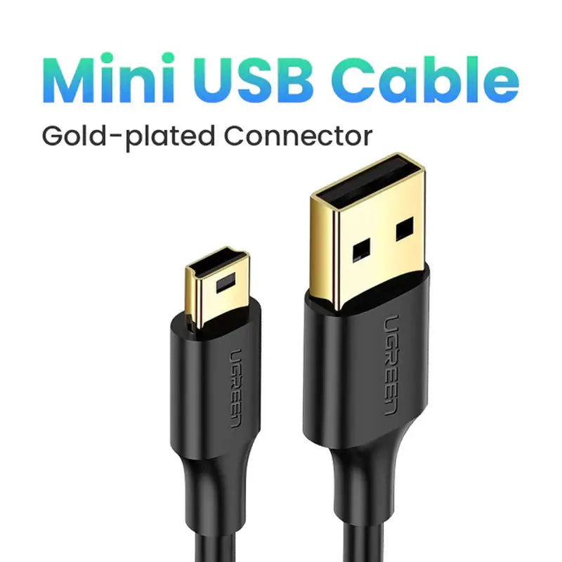 a close up of a usb cable with a gold plated connector