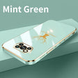 the mint green iphone case is shown with the mint green logo